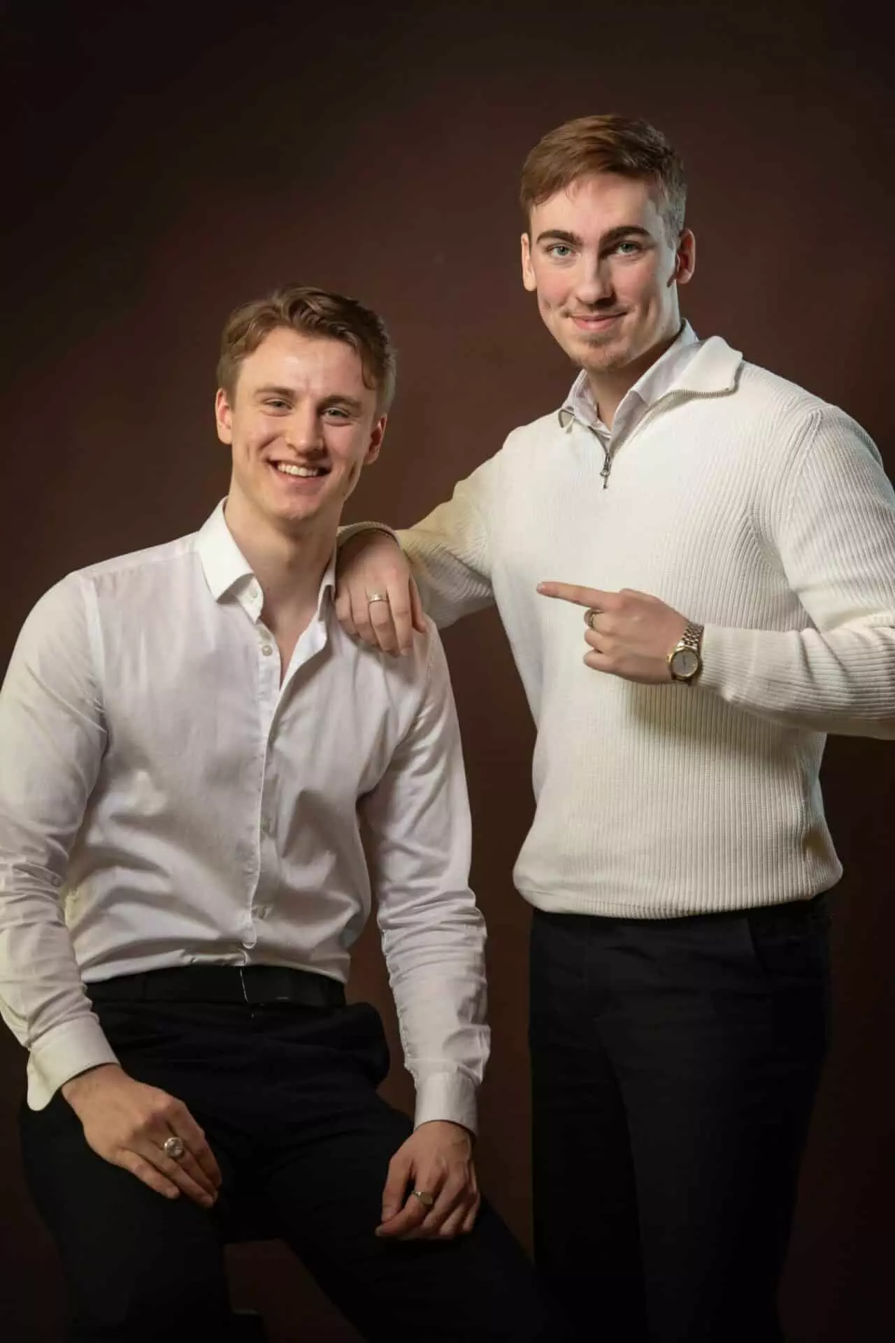 Till vänster, Edvin Unneberg och till höger Christian Hägler som driver webbyrå Eskilstuna, webbyrå Västerås, webbyrå Linköping, webbyrå Strängnäs, webbyrå Södertälje, webbyrå Karlstad och webbyrå Örebro.