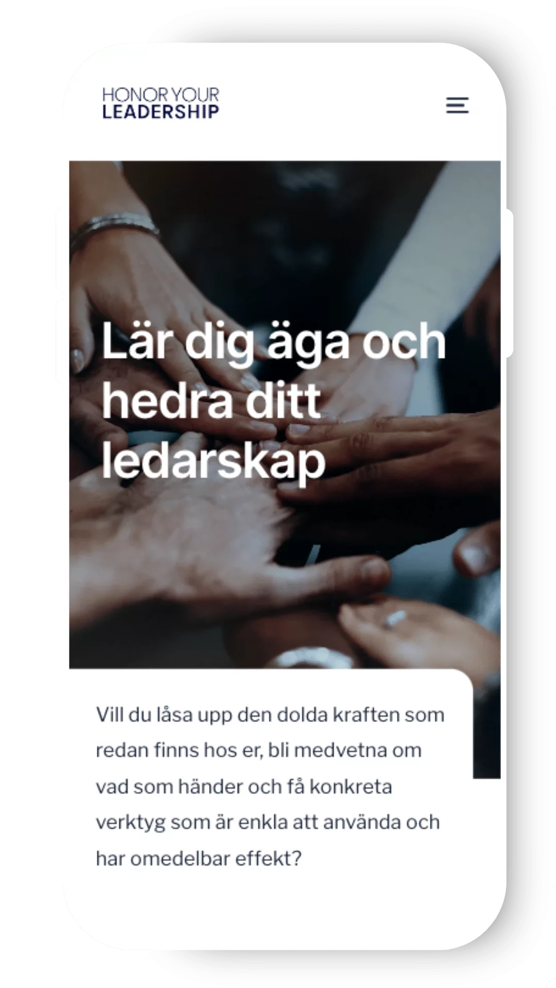 En webb gjort av webbyrå Strängnäs